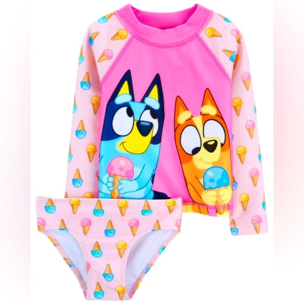 Carter’s Toddler Bluey 2-Piece Rashguard Swim Set